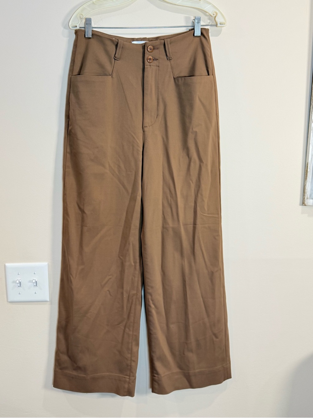 🔥NWOT DU/ER Women’s Brown Wide-Leg Casual Pants Size 28x29🔥